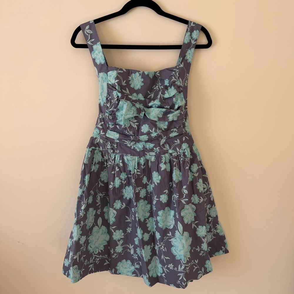 NWT Free People Cotton Printed Mini Dress Size L